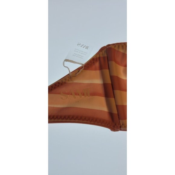 SAME LOS ANGELES Set 2pc Bikiny Swim Top XSmall Bottom High Weist Knotted Bandeu - Picture 9 of 12